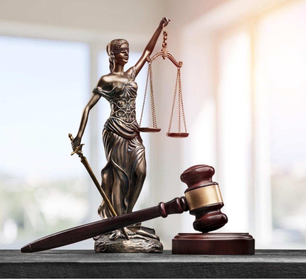 Integrity Law Associates - Lady Justice Statue & Gavel